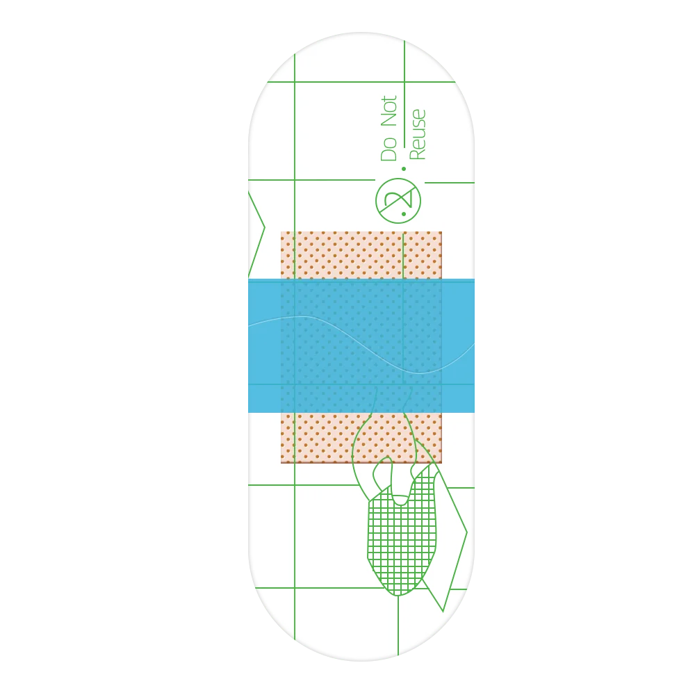 Wound Care Waterproof 72mmx19mm PE Adhesive Plaster