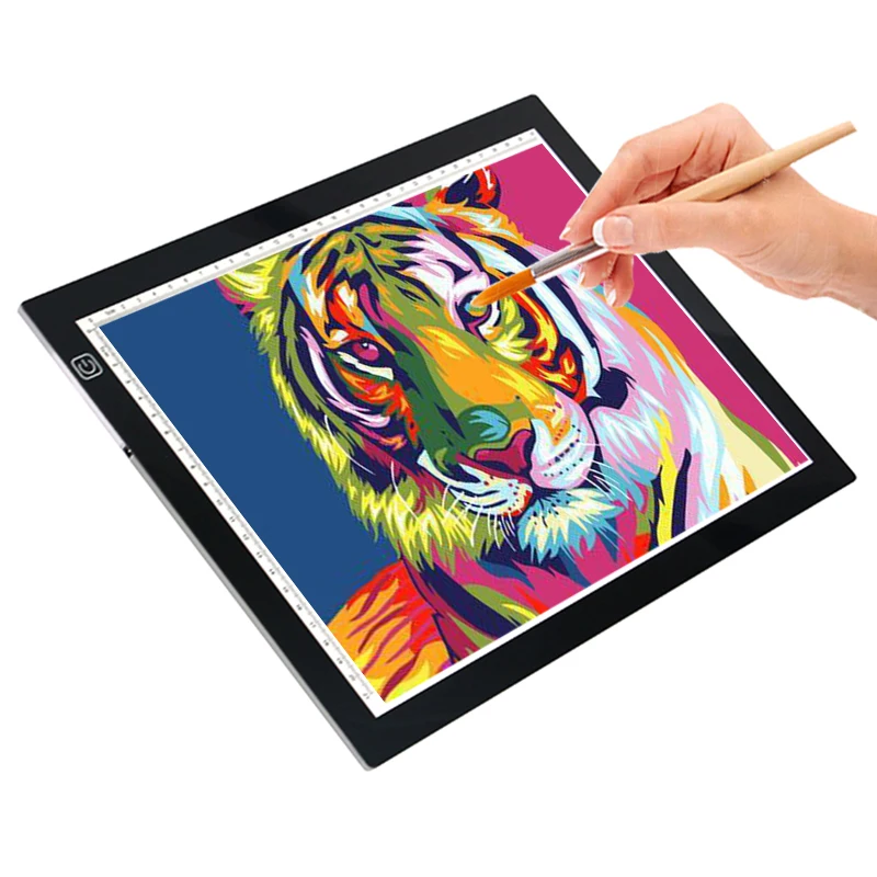 Ultra-thin Dimmable 3 Levels Brightness Acrylic LED Tracing board Eyesight Protect smart Touch button A4 LED Drawing Board