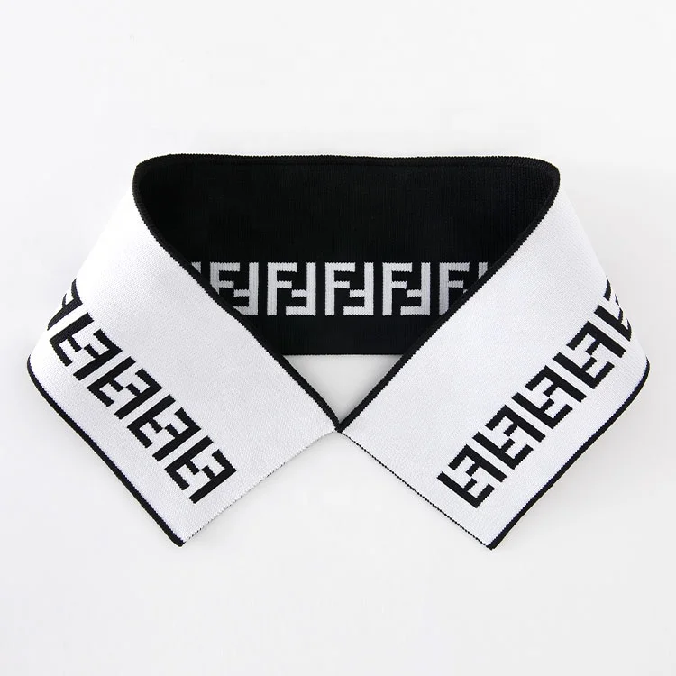 
Fashionable double-sided jacquard polo shirt with custom logo cuffs knitted ribbed collar 