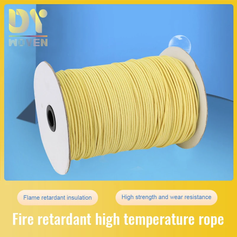 ISO9001 CE Factory made approved Heat Fire Resistant Aramid flat rope