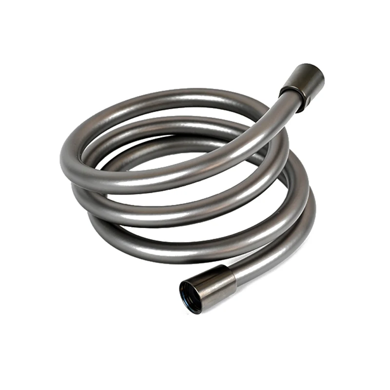 Customized Modern Bathroom Accessories 316 Flexible Gray PVC Shower Hose with Natural Gas Hose Brass & Plastic Material