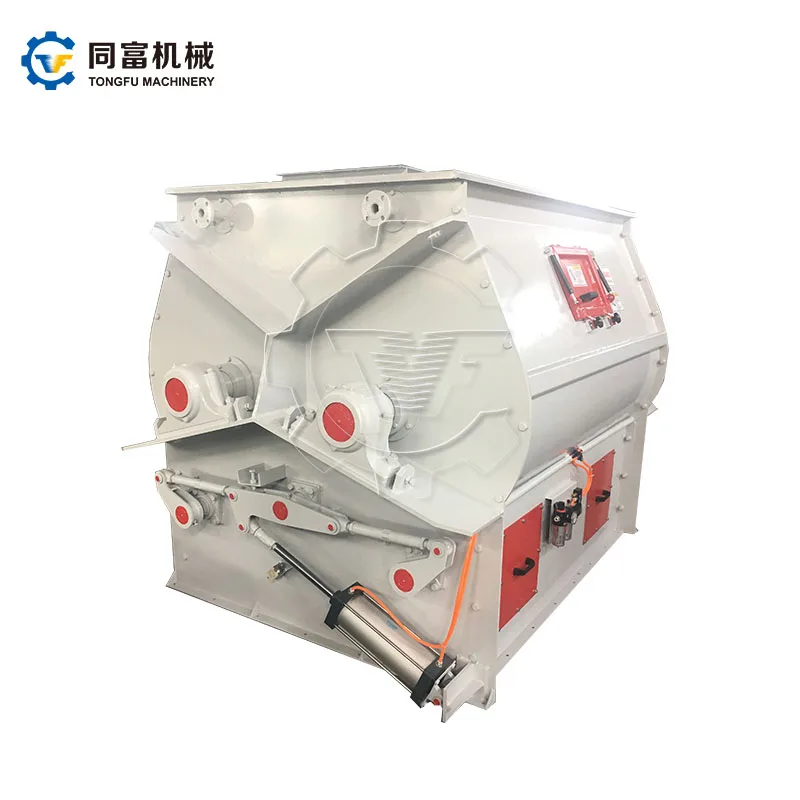 Industrial Double Shaft Animal Feed Mill Mixer
