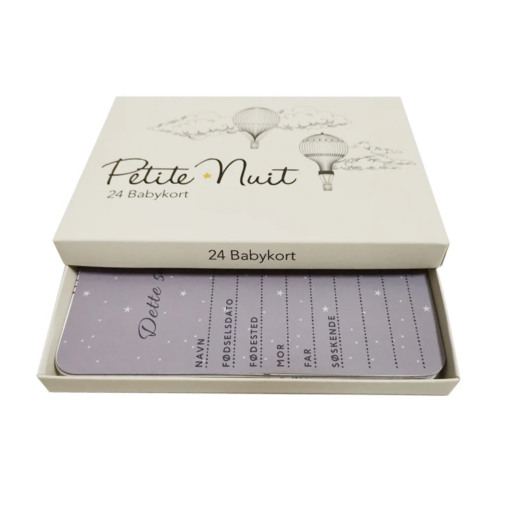 Карты для младенцев с коробкой для карт