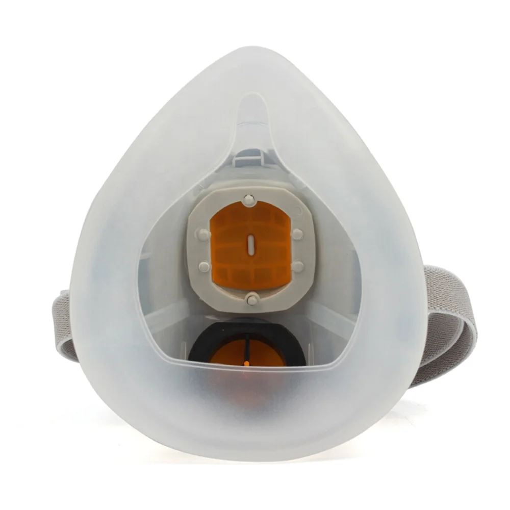 
Silicon Safety Work Half Face Dust Mask With Breathing Valve 
