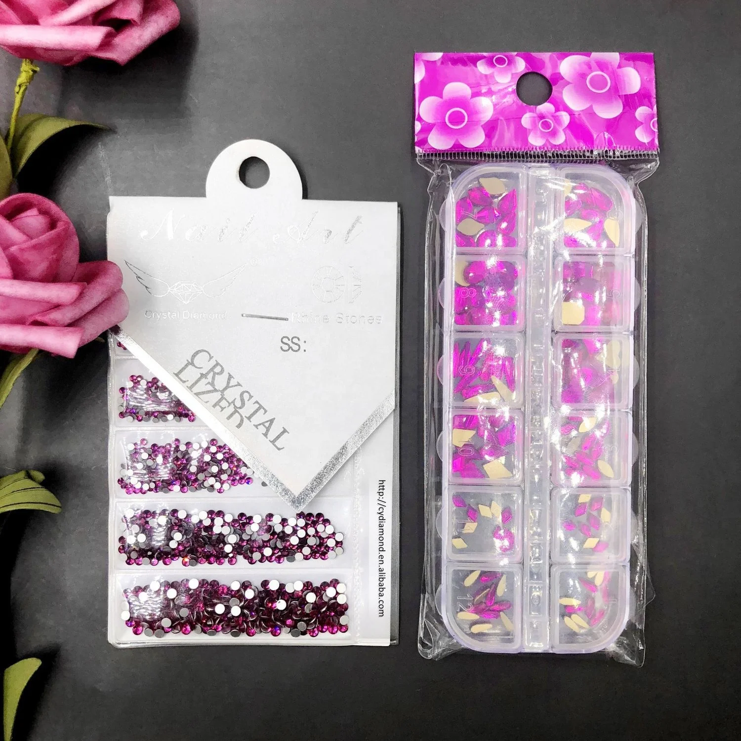 High Quality Rhinestone Appliques Bodice Crystal Ab Glass Flatback K9 Nail Craft Rhinestones Bling Non Hotfix Rhinestone 2set