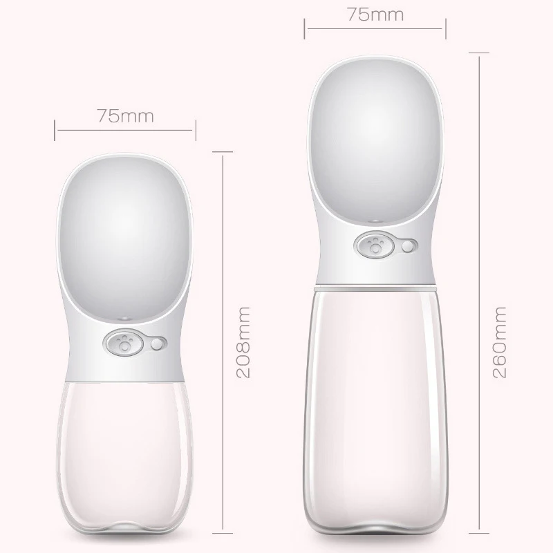 Диспенсер для питьевой воды для домашних животных, автоматическая портативная бутылка для воды