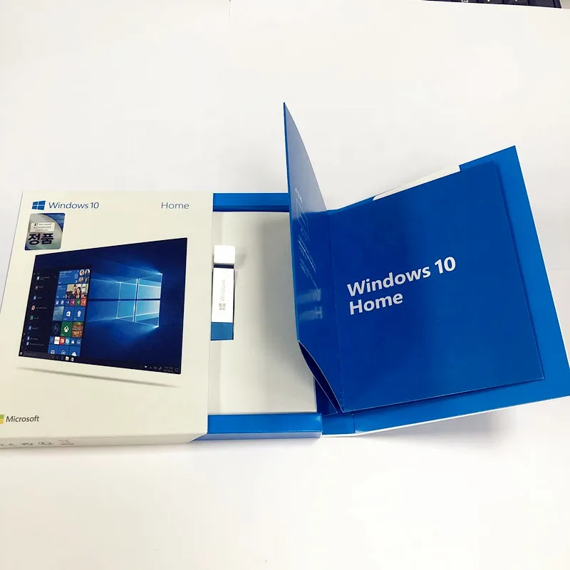 
 Абсолютно используемый Windows 10 Home Microsoft Win10 Розничная коробка 64 бит 3,0 USB флэш-накопитель Win 10 Pro ключ  