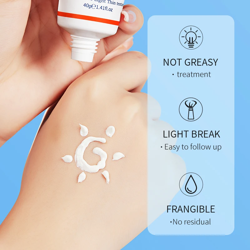 Торговая марка SADOER OEM УФ SPF50 + PA +++ 40 г масла ши увлажняющая изоляция кожи защита макияж