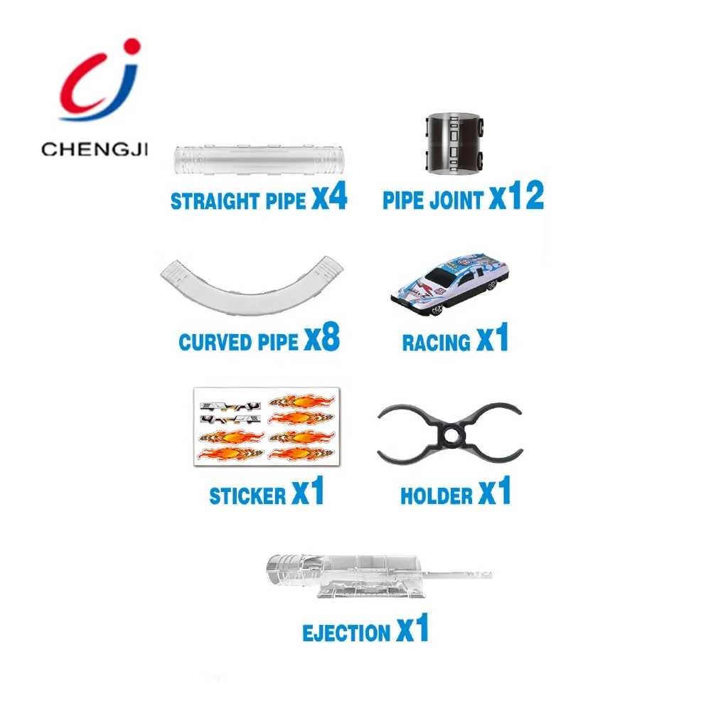 Высокоскоростной пластиковый гоночный игровой карман, игрушечный автомобиль на рельсах с гоночным сплавом