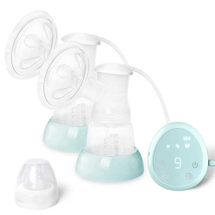 Mom Use Integrated Feeding Milk Extractor Strong Suction Touchscreen LED Display Electric Breast Pump Double
