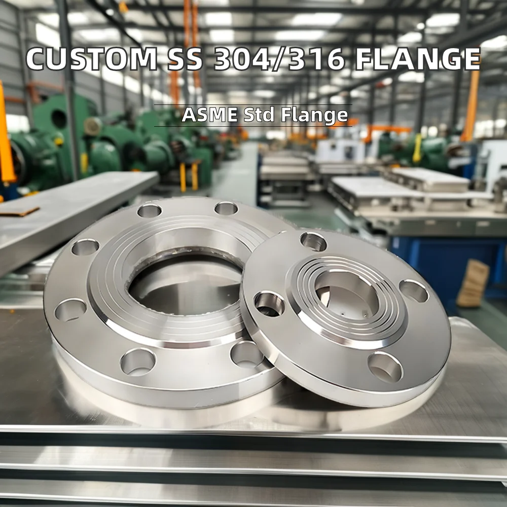 Stainless Steel 304 & 316l ASTM Forged Threaded Drainage Pipe Fittings Flange Compliant ANSI JIS ASME DIN ISO GB JPI Standards