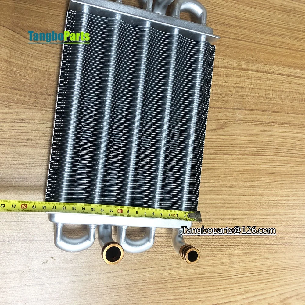 Gas Wall Hanging Furnace Spare Parts Copper 225MM Main Heat Exchangers for BAXI MAIN5 Boilers Replacement