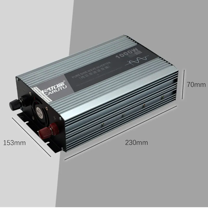 1Kw Car Pure Sine Wave 12V 24V 220V Home Inverter Portable Dc Ac Frequency Power Inverter 1000W