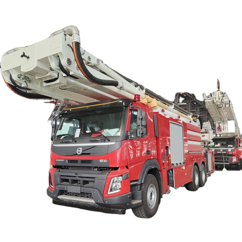 6x4 Drive High Spray JP60 and JP43 Dual Booms Foam Tower Firefighter Truck