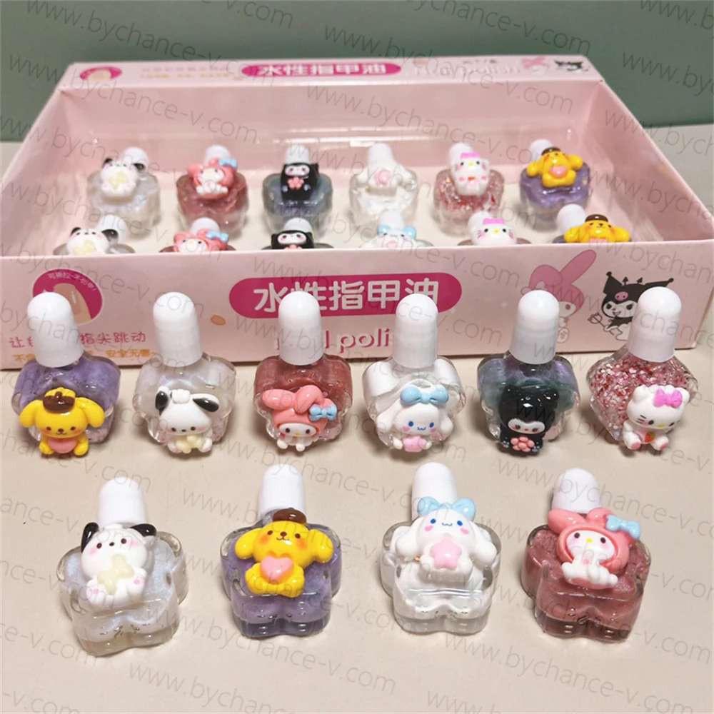 little girls party favors popular cartoon glitter nail polish for girls pretend princess games cosmetic supplies