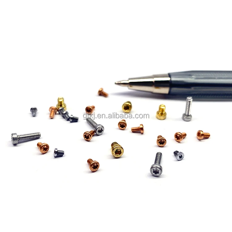 Stainless Steel 304 m1.2 m1.4 m1.6 m2 m2.5 Ultra Low Head Mini Screws Slotted Drive Machine Small Screws