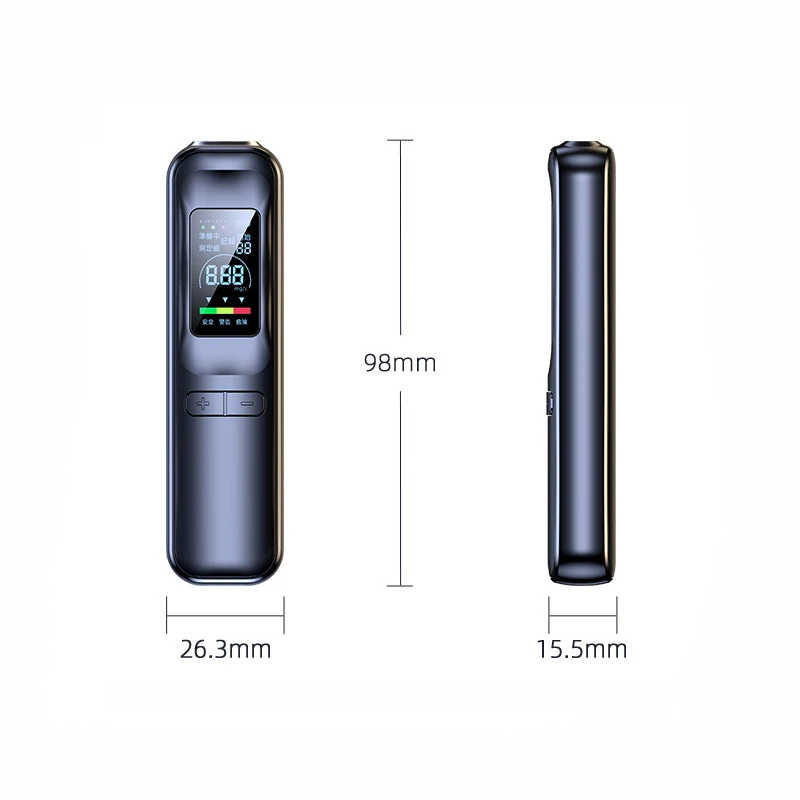 Digital LED Display High Precision Mini Portable Alcohol Detector Breathaylzer