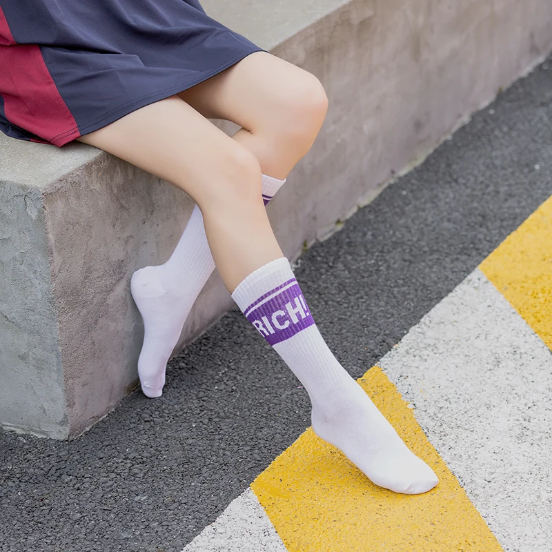 
Wholesale Couple Chausettes Skate Crew Combed Socks Custom Logo Unisex Cool Yezy Sneakers Men Socks Skate 