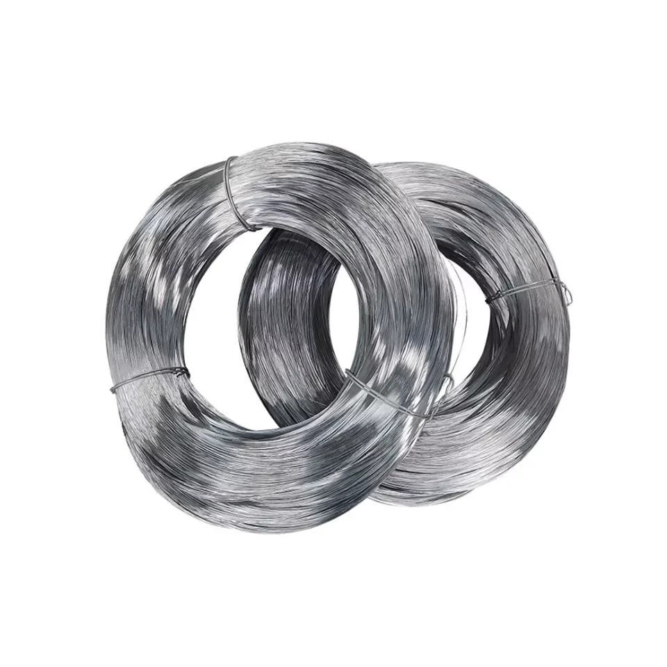 Hot Dipped BWG 16 18 20 22 Manufacturer Nylon Coated Binding Wire Galvanized Iron Heavy Duty Metal Gi Steel Rebar Tying Wire