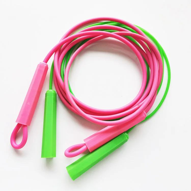 Colorful Durable Adjustable Jump Rope Sports Jump Rope PVC Knots Not Easy to Knot Fast Speed Skipping Rope