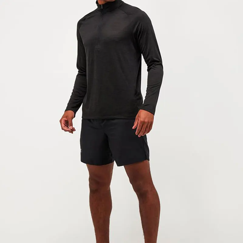 Arabella 2024 Custom Logo Men OEM Fitness Clothing Quick Dry Oversized Plain Golf Quarter Zip Pullover