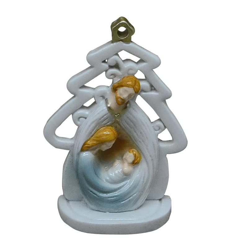 Resin Holy Family Religious Catholic Figurines Ceramics Crafts Wholesale Factory Custom Design