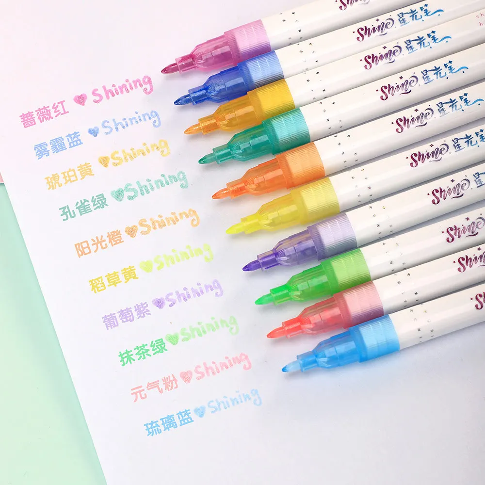 Shining glitter marker glitter marker pen