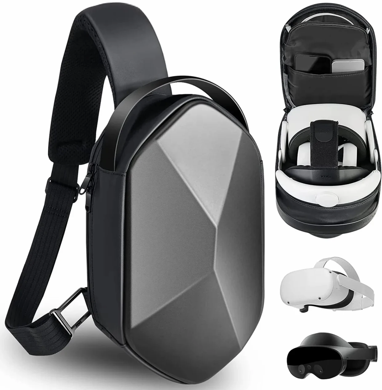 Customize Eva Portable Waterproof Hard Shell Quest 2 VR Travel Case For Meta Quest Pro Oculus Quest Pro VR Headset
