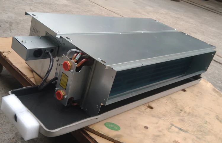 Folansi silence design water 2 tubes 3 rows coil DC brushless motor Horizontal concealed ducted  Water System FCU fan coil Unit