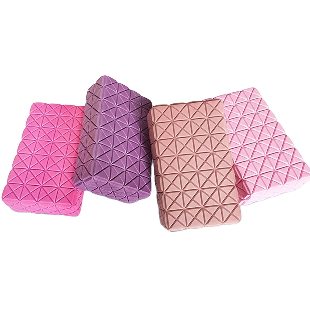 
Massage Yoga block EVA Yoga Block Fashionable Home Gym Exercise Fitness Equipment customized color workout bodybuilding blocks 