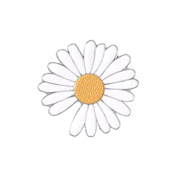 Personality little daisy sun flower brooch for women clothes backpack Lapel pin cool stuff jewelry accessories decoration