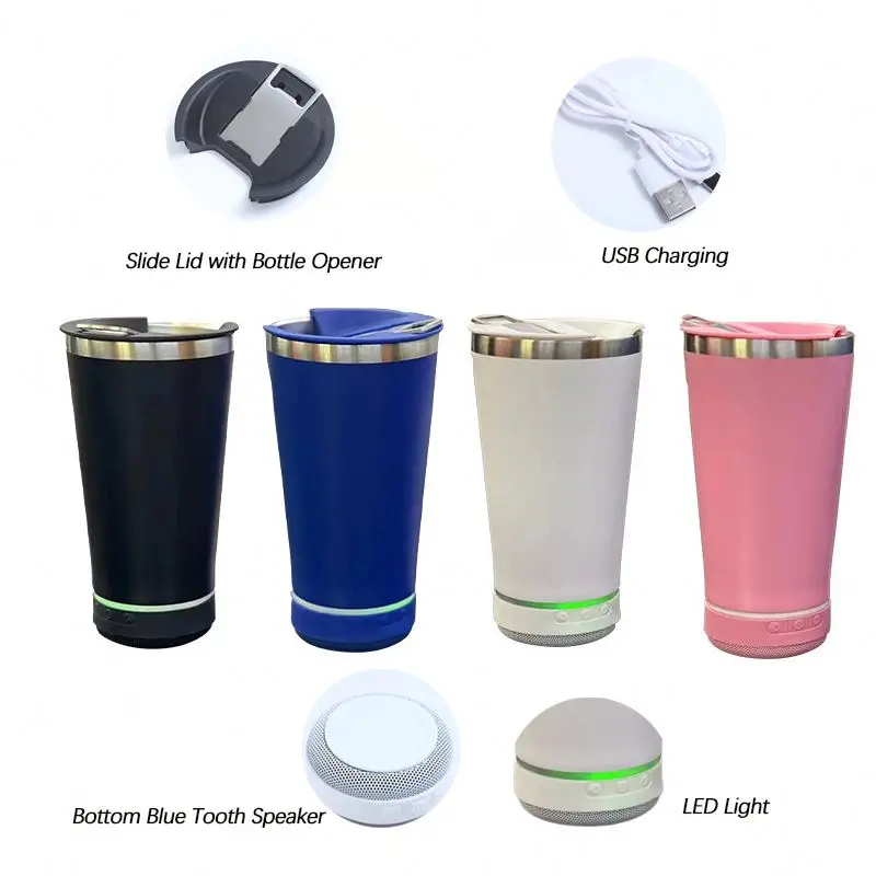 Best Selling Fuvision Factory Wireless  Portable Blue Tooth Speaker Mini Smart Music BT Speaker Watercup With Opener