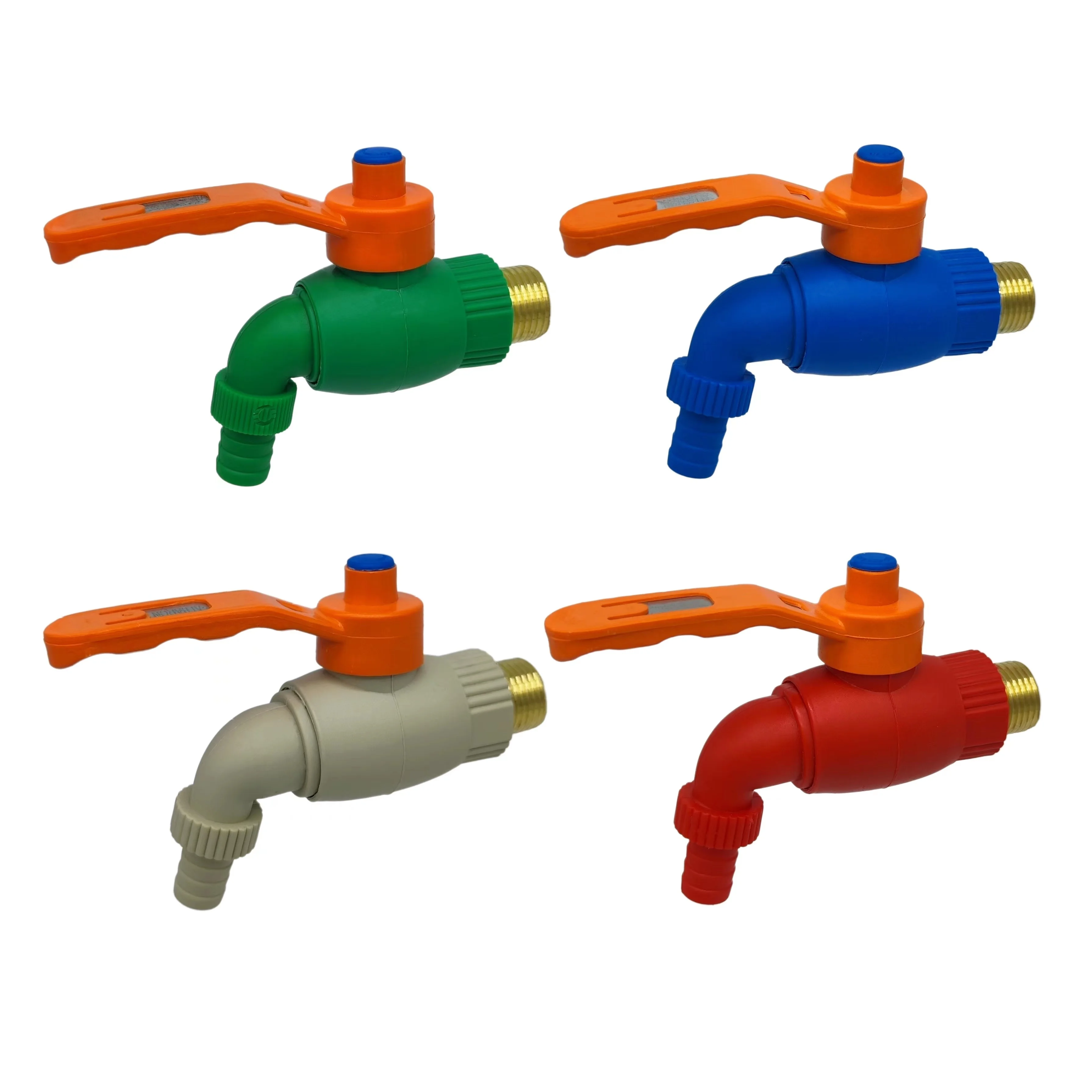 LJ-238 115g Factory Supply high quality plastic handle iron plastic turkey bibcock turkey tap turkey faucet