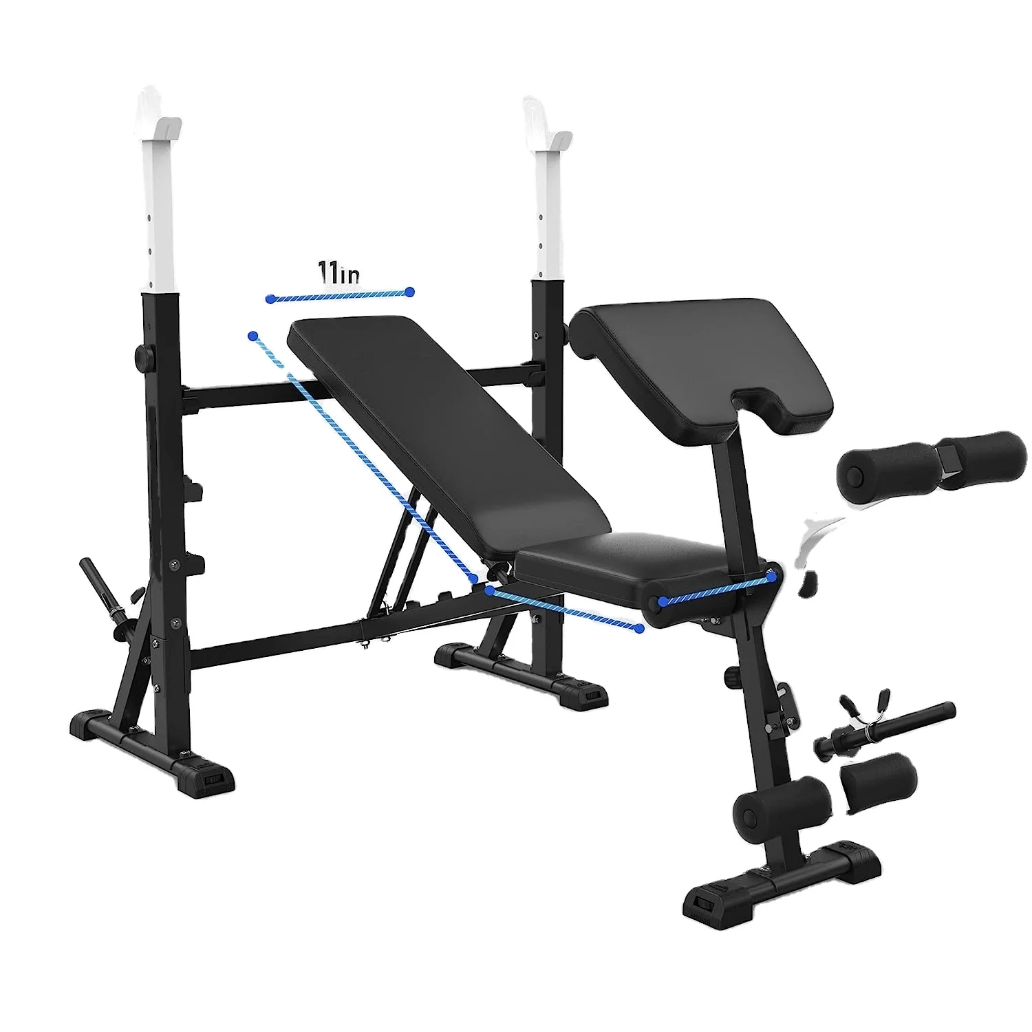 Foldable Squat Rack Chest Training Workout Bench  Training Equipment Machine Squat Rack