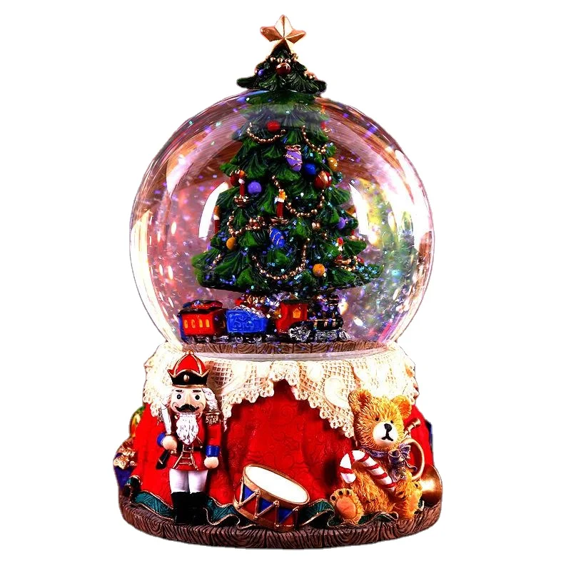Honor of crystal Led Base Globe Home Decoration Craft Сферический стеклянный орнамент 3d лазерная гравировка Рождественский лунный хрустальный шар