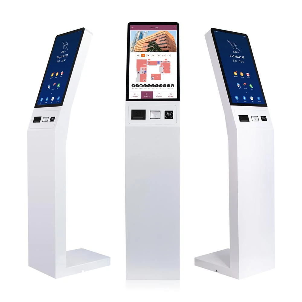 Self Service payment machine kiosk 21.5 inch touch screen ticket vending outdoor information kiosk