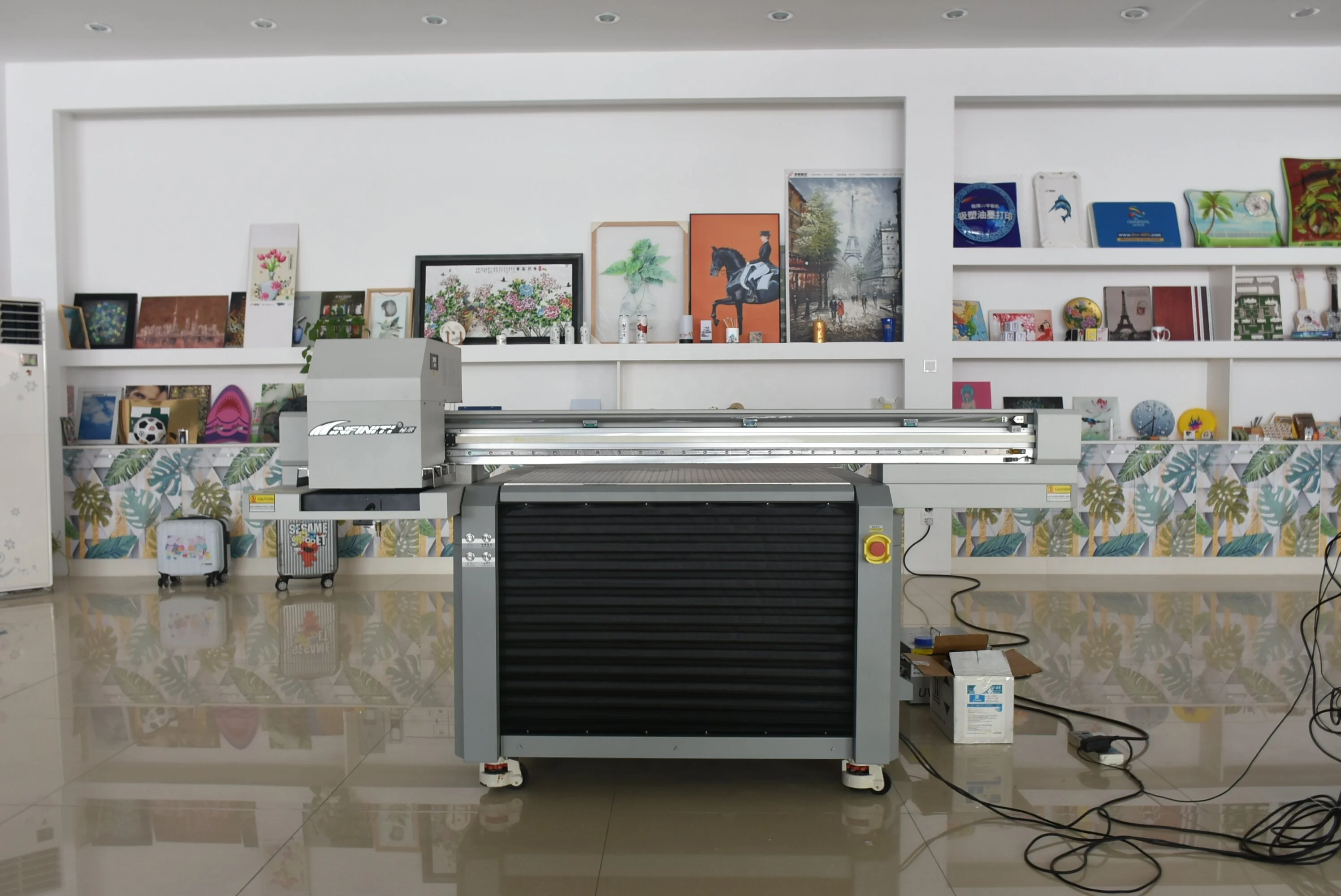 Big Size A1 60x90cm 6090 Ricoh Gen6 Wood Varnish Emboss Uv Printer Flat Bed Printing Machine for Acrylic