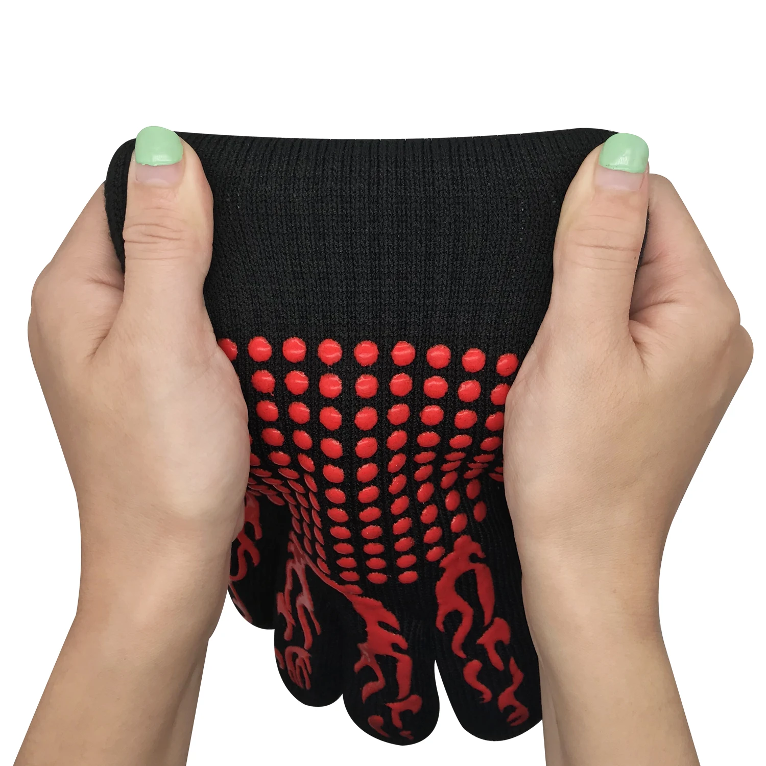 Amazon supplier heavy duty high heat resistant bbq cooking gloves bbq gloves