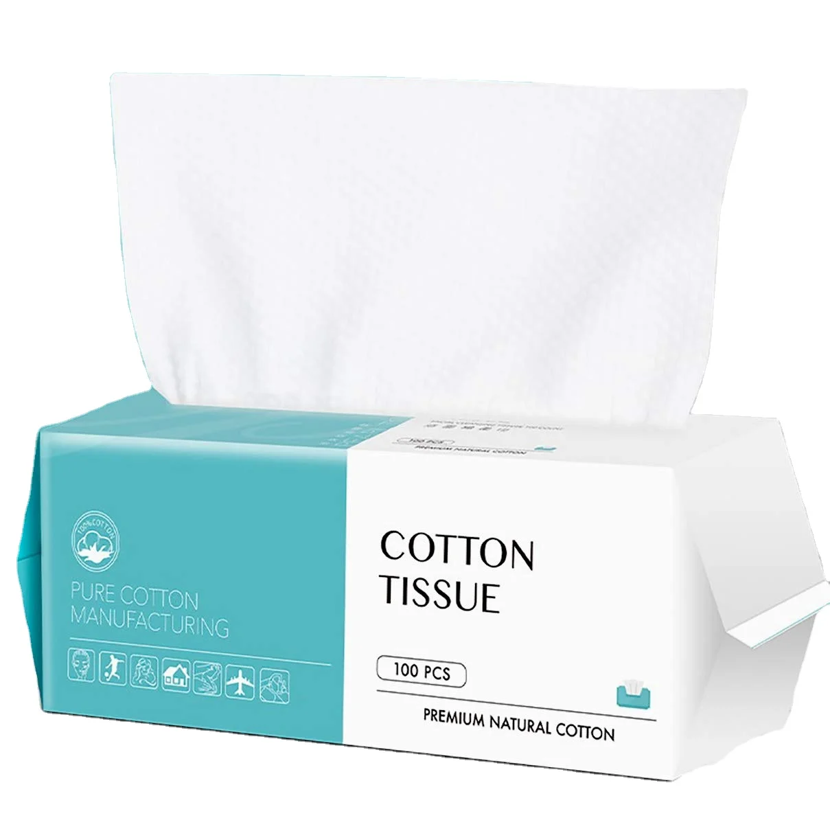 Многофункциональное Гипоаллергенное 100% вискозное одноразовое полотенце для снятия макияжа