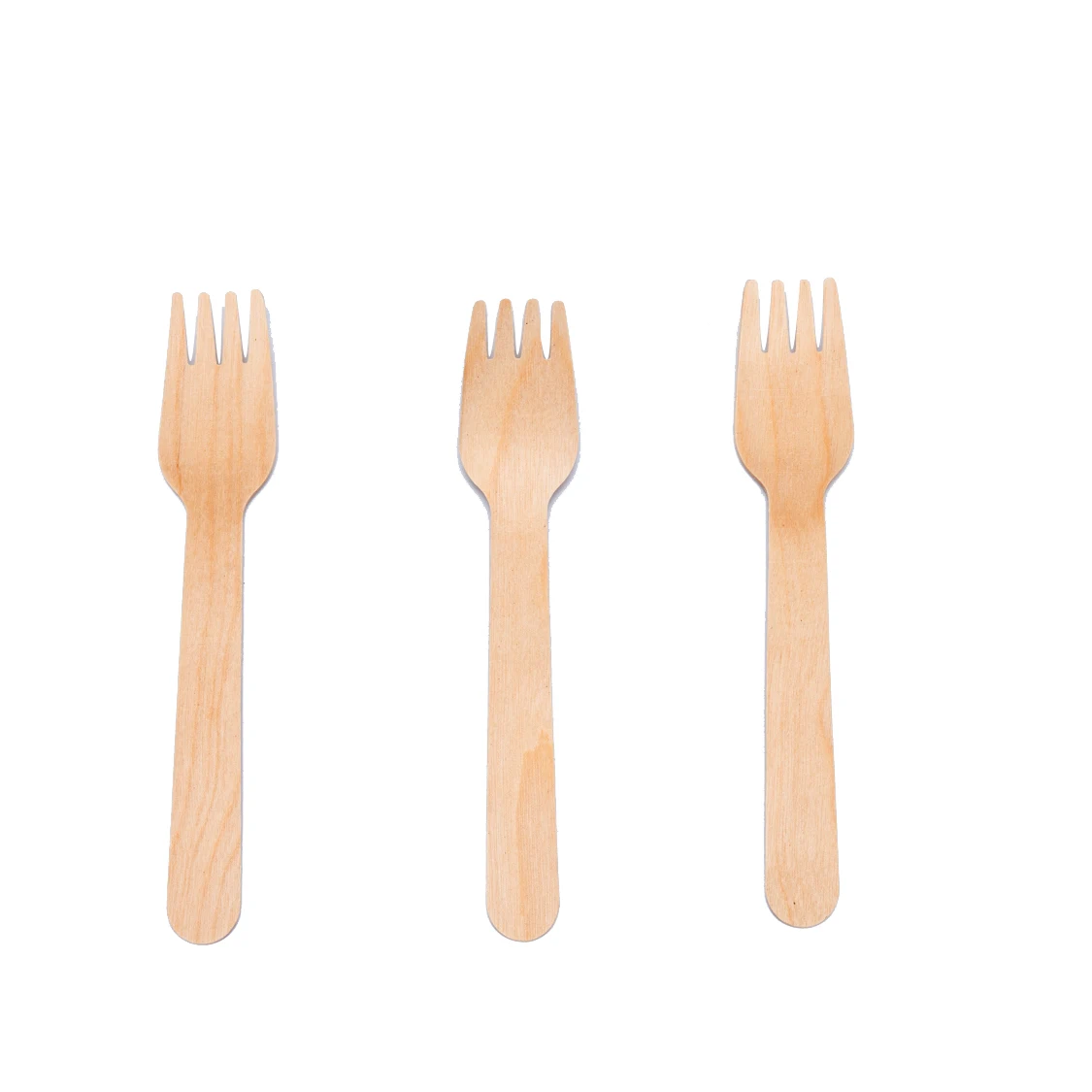 Wooden Fork Disposable 160mm With Individual Packing