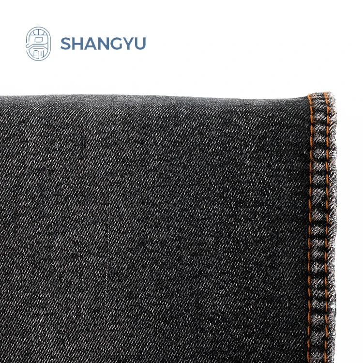 Twill Textile Denim Fabric Spandex Polyester 68% Cotton Mixstock Denim Pant Fabric