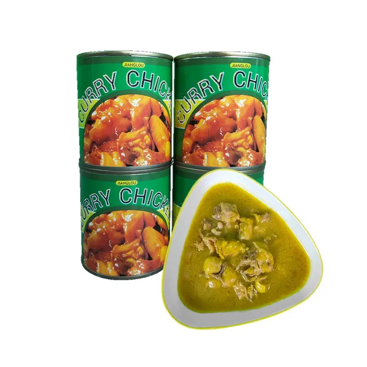 312g 227g ready to eat halal curry chicken luncheon meat food manufacturer with potato canned