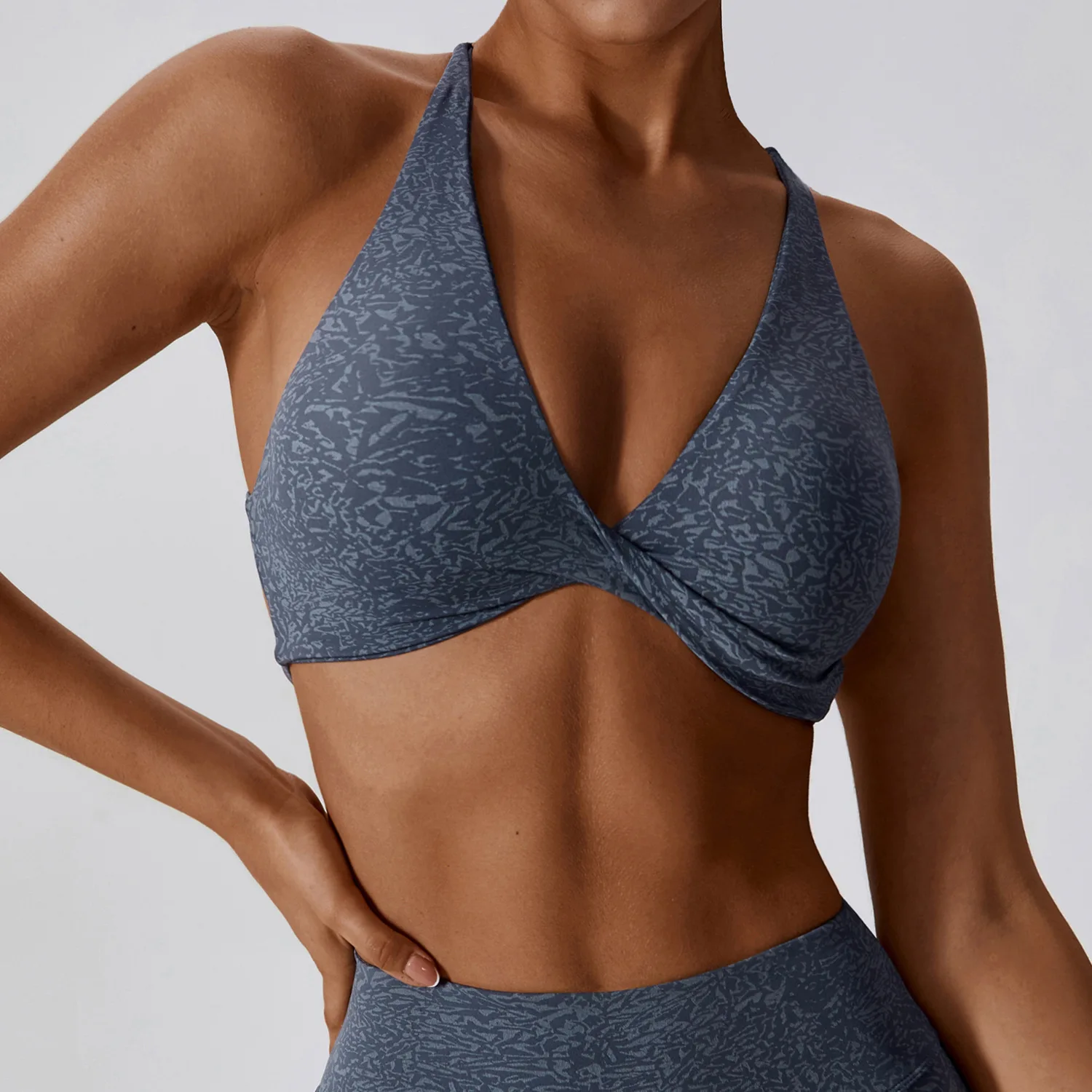 Cross Back Straps Sports Yoga Bra Top Fitness Sports Wear Women Sports Yoga Bra