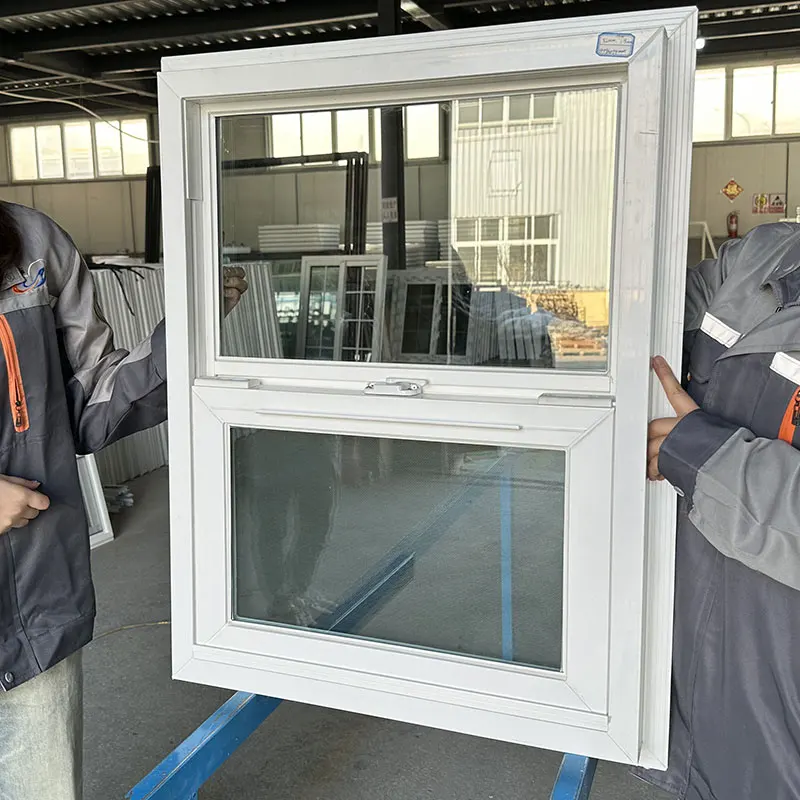 Custom Window Upvc Double Hung Hurricane Impact Windows Pvc Soundproof Glass for House
