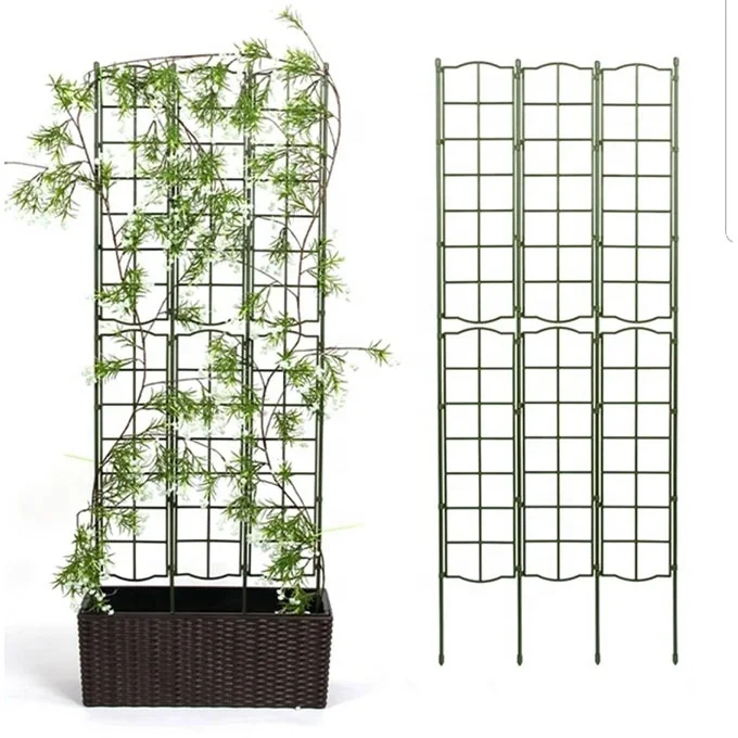 Garden Trellis Plant Support for Climbing Foldable Vines and Flowers Stands Metal Wire Lattices Grid Panels for Ivy Rose Grape C