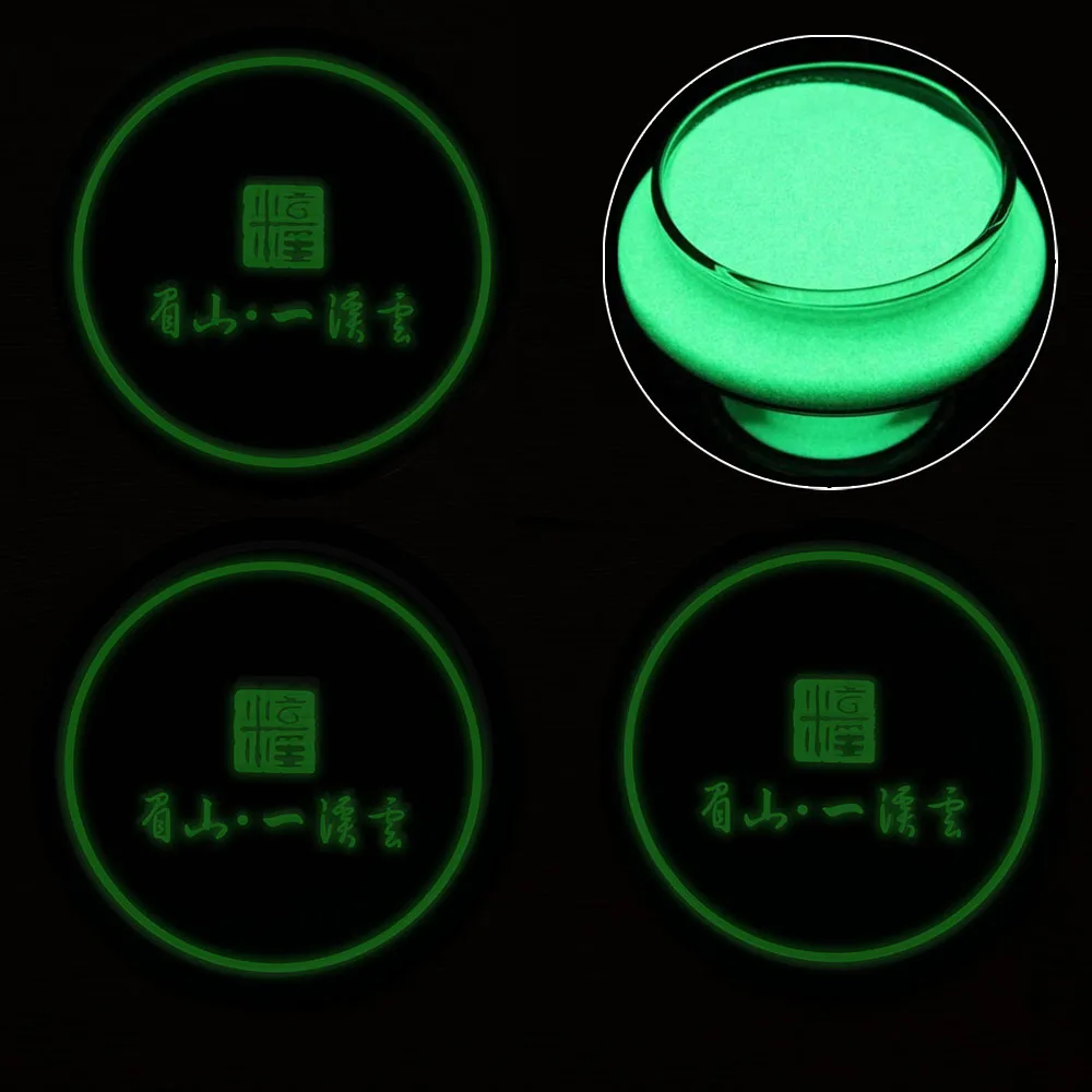 White Acrylic Phosphorescent Pigment Coating Glitter Glow In The Dark Powder