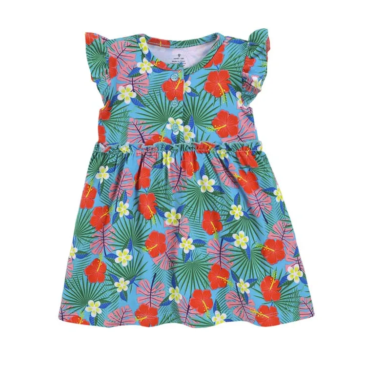 100% cotton summer children girl dress baby girl skirts