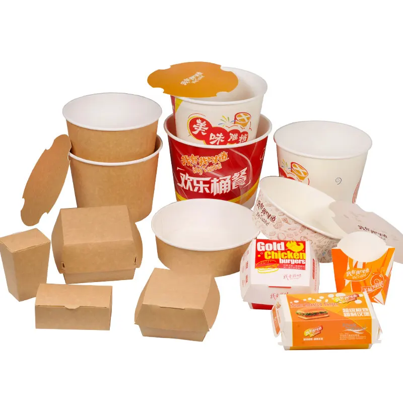 Luxury Takeaway Custom Printing Cardboard Paper Kraft Clamshell Pizza French Fries Chips Bento Burger Hamburger Packaging Box (1600281973137)