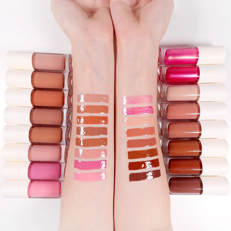 Wholesale Manufacturer High Quality Organic Lipgloss Pigmented Makeup Lip Gloss Shimmer Lip Plumping Gloss