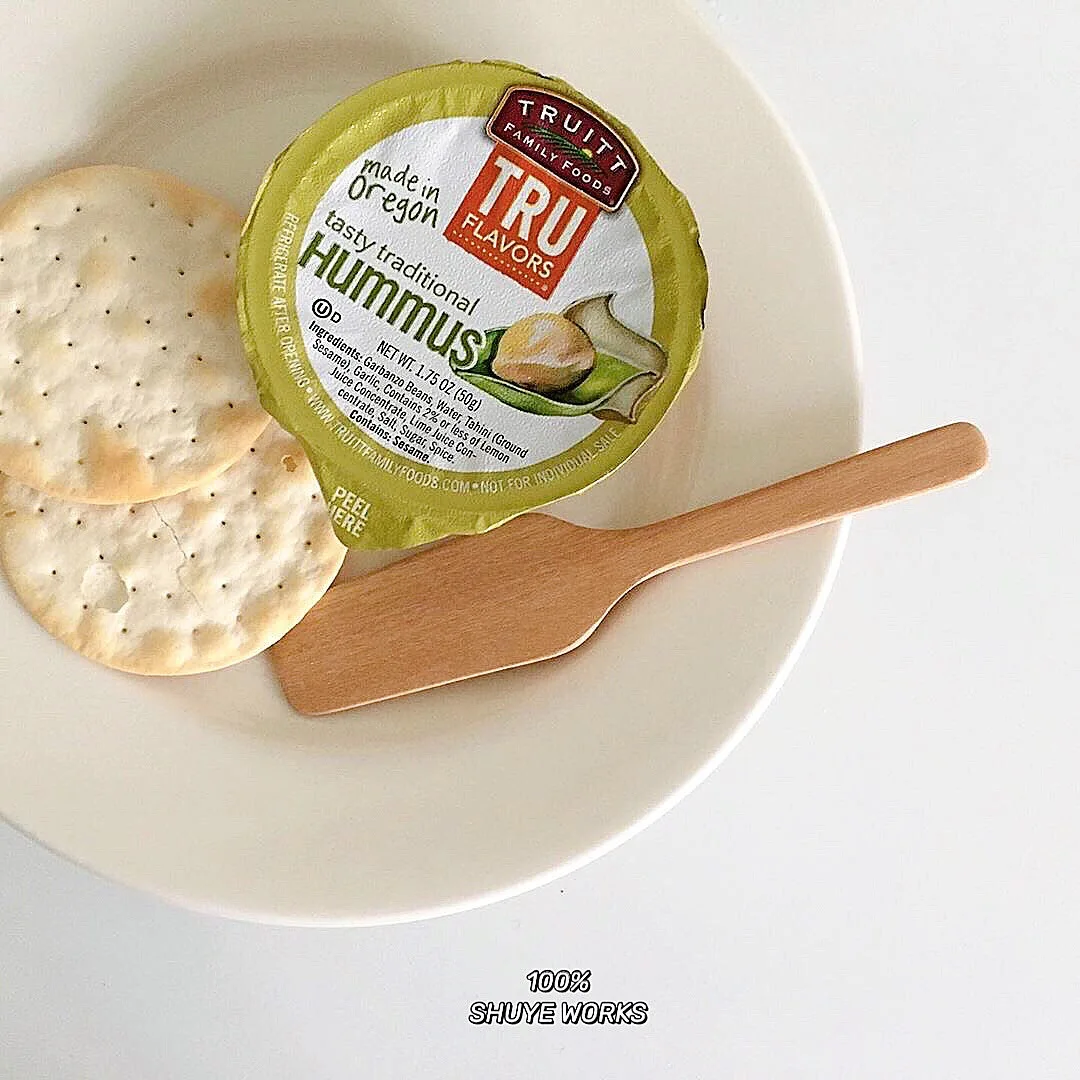 Kitchen tableware bread jam cheese cream spreader wooded butter knife